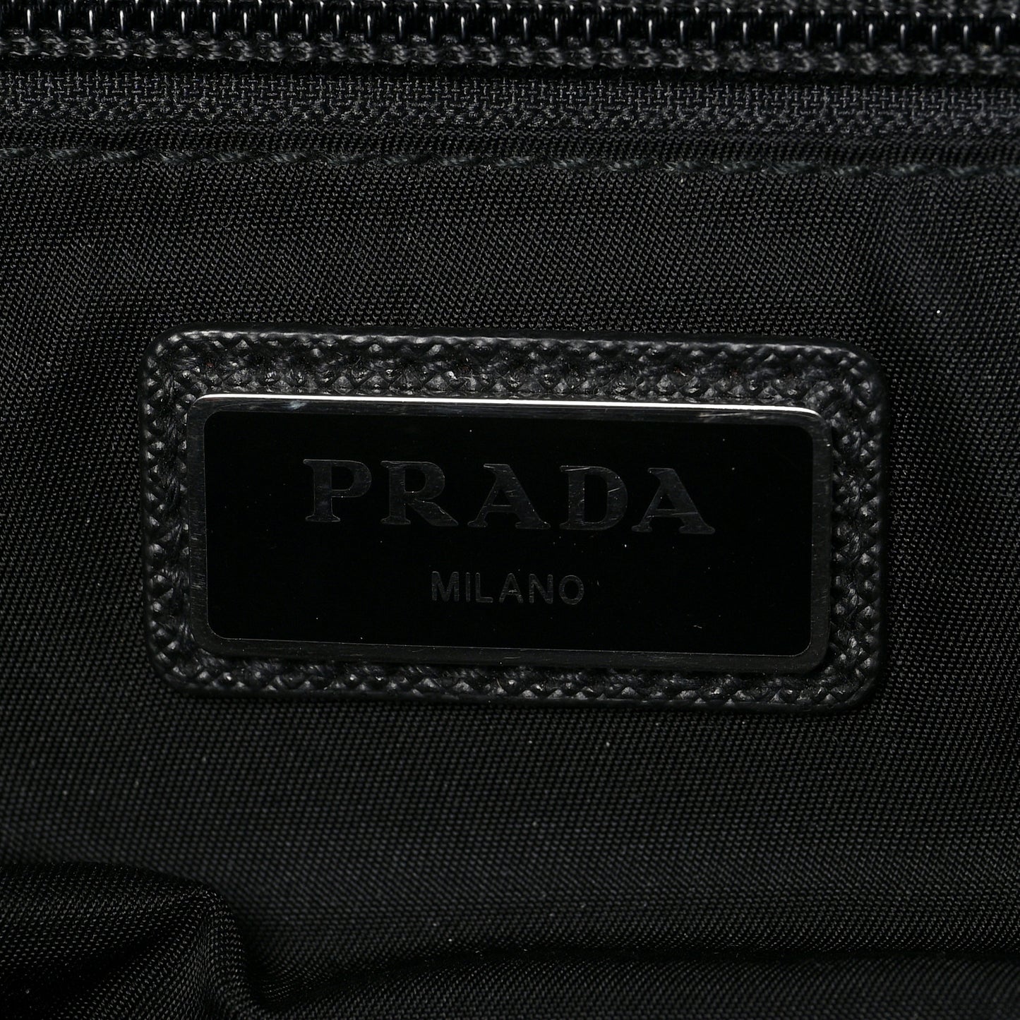 Tessuto Nylon Saffiano Briefcase Black