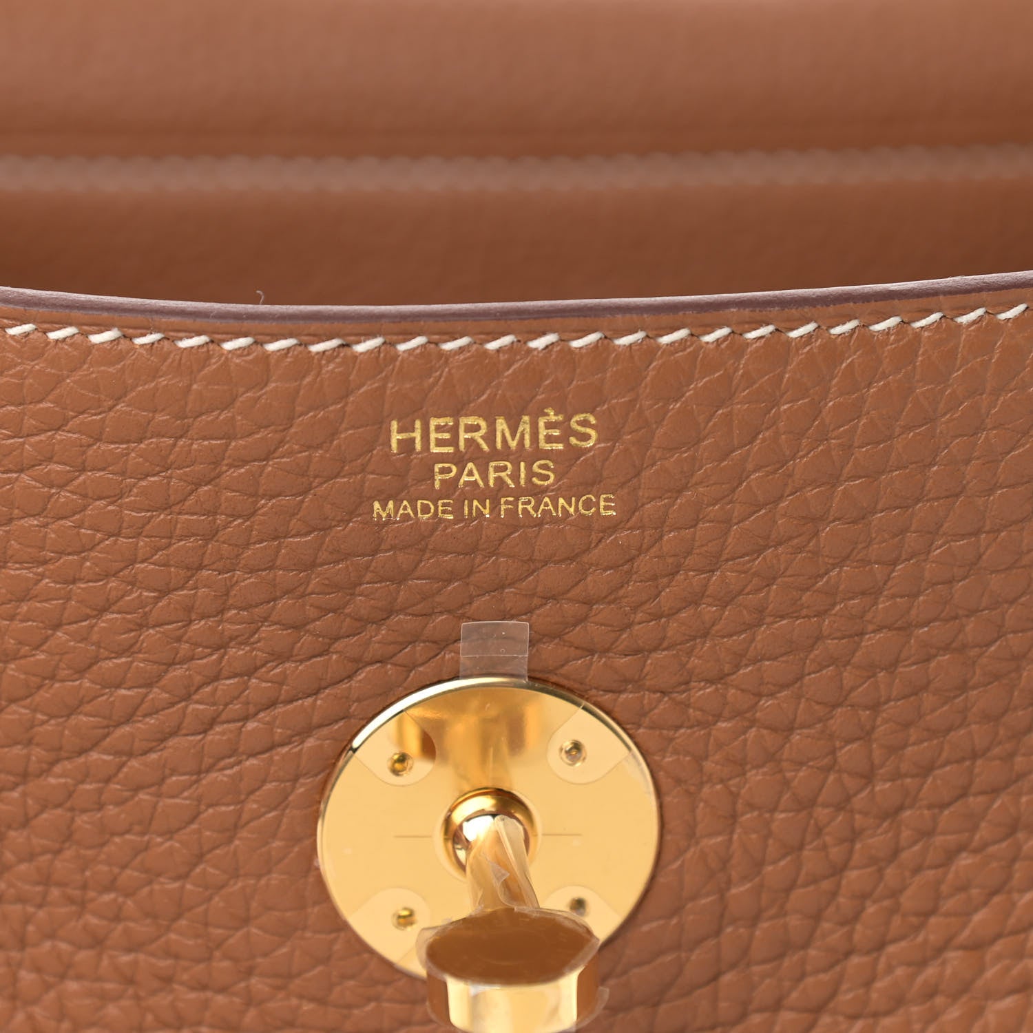 Hermes Taurillon Clemence Lindy 30 Gold 6 of 9