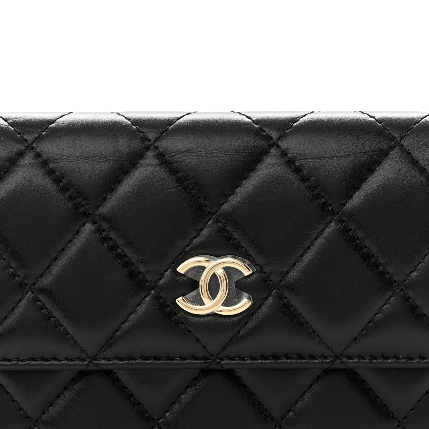 Calfskin Quilted Maxi Pearls Clutch With Chain Black