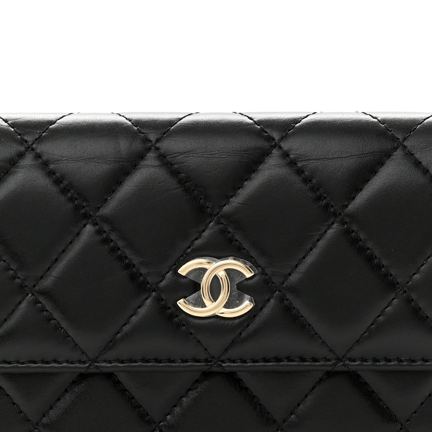Chanel Calfskin Quilted Maxi Pearls Clutch With Chain Black 9 of 15
