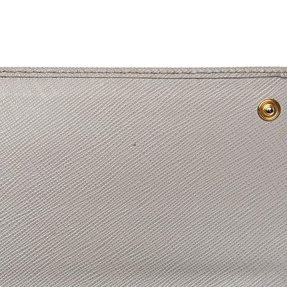 Prada Saffiano Metal Oro Chain Wallet Argilla 13 of 13