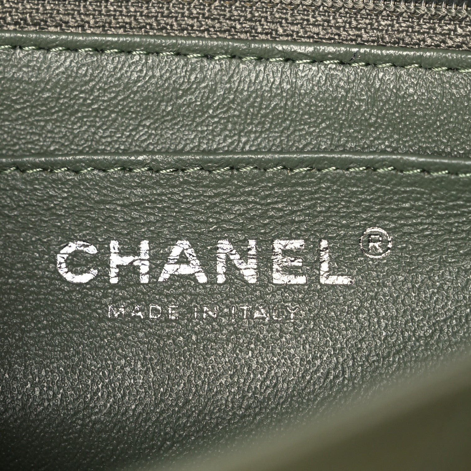 Chanel Lambskin Quilted Mini Rectangular Flap Green 6 of 11