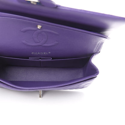 Chanel Lambskin Quilted Medium Double Flap Purple 5 of 16