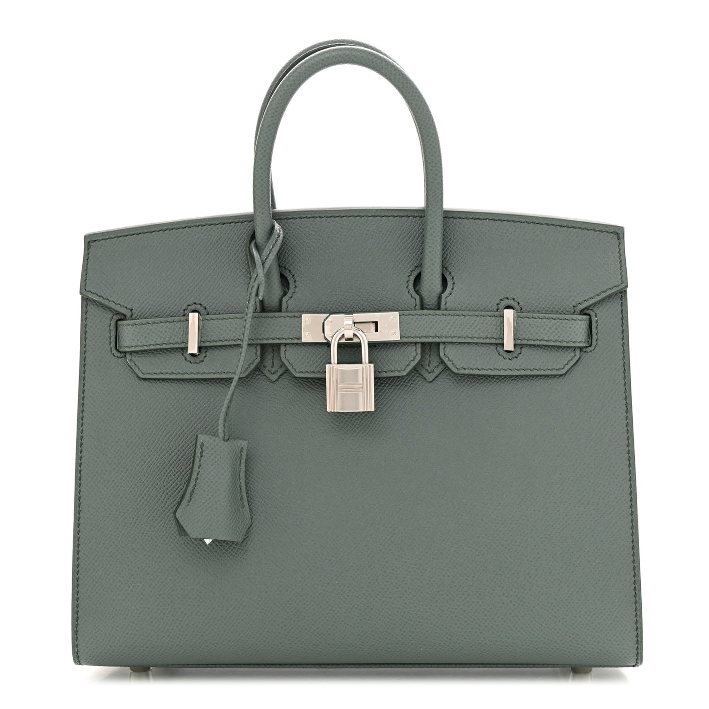 Epsom Birkin Sellier 25 Vert Amande