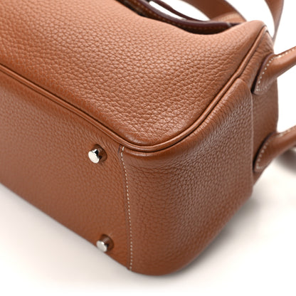 Hermes Taurillon Clemence Mini Lindy 20 Gold 12 of 13
