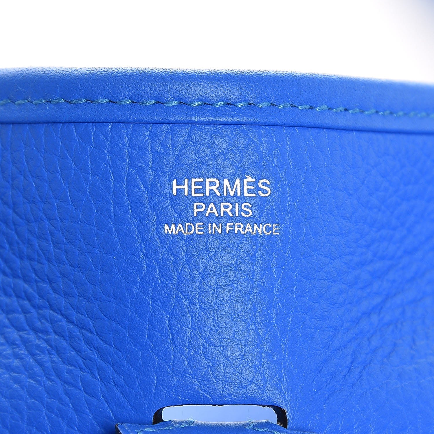 Hermes Taurillon Clemence Evelyne PM Bleu Hydra 7 of 7