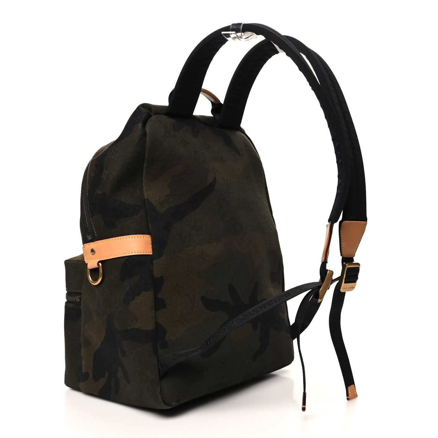 Louis Vuitton X SUPREME Canvas Camouflage Apollo Backpack 3 of 9