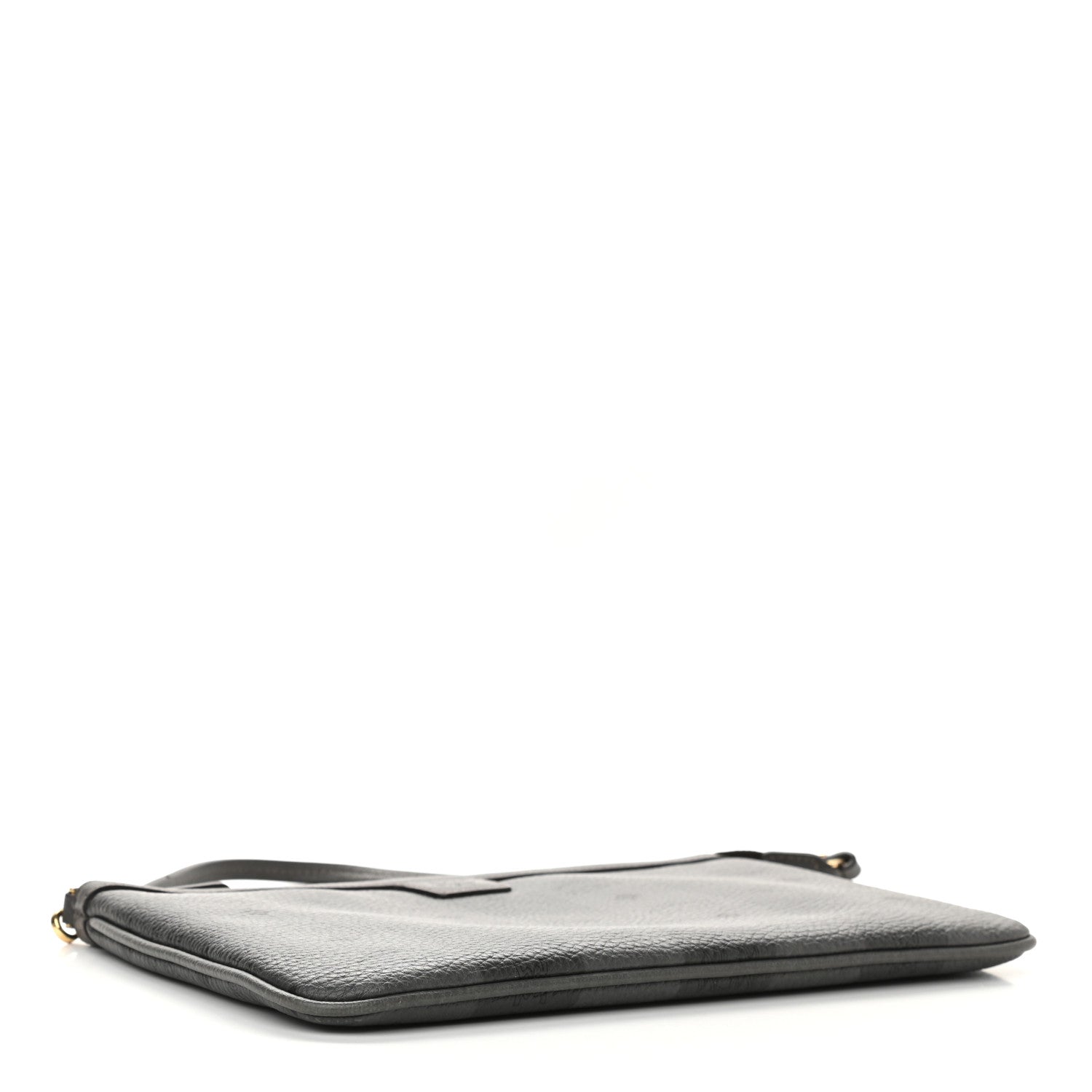 MCM Striped Visetos Liz Shopper Tote Pouch Phantom Grey 4 of 9