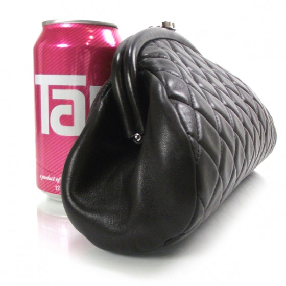 Lambskin Quilted Timeless Clutch Black