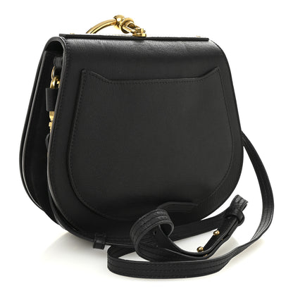 Chloe Calfskin Suede Medium Nile Bracelet Bag Black 3 of 11