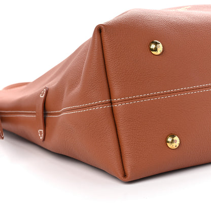 Louis Vuitton Grained Calfskin Low Key Hobo MM Cognac 9 of 11