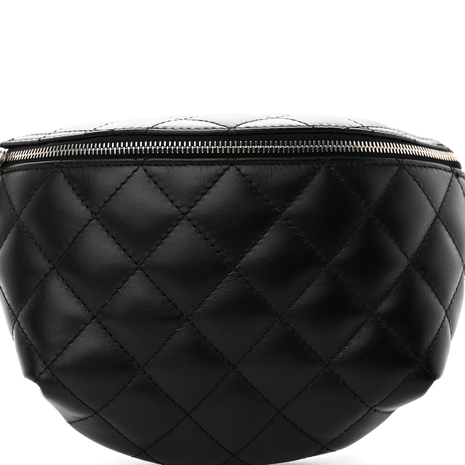 Chanel Calfskin Quilted Waist Belt Bag Black 8 of 10
