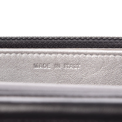Chanel Lambskin Camellia Embossed Wallet On Chain WOC Black 7 of 11