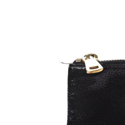 Saint Laurent Textured Patent Monogram Pouch Black 8 of 10