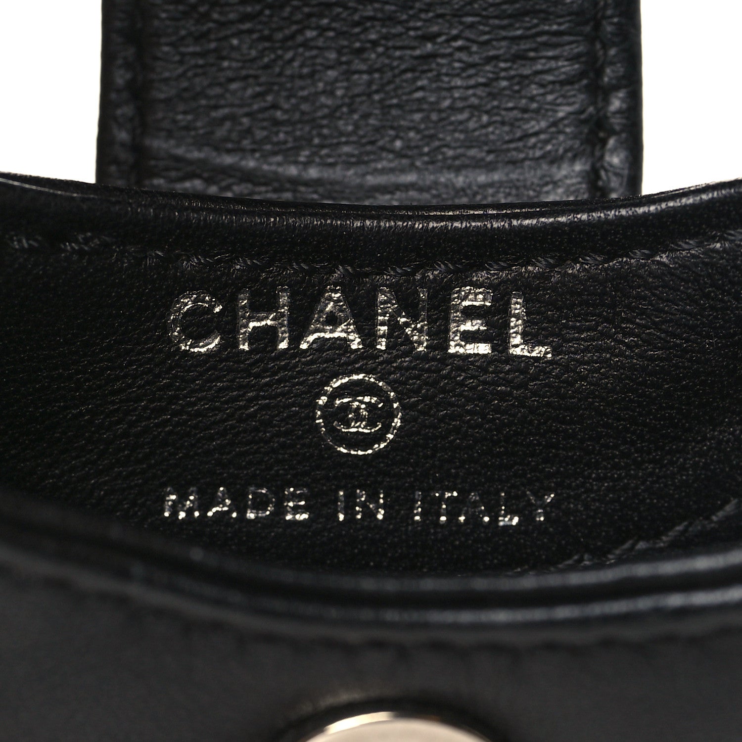 Chanel Lambskin Patent Calfskin Camellia Phone Case Black 4 of 8