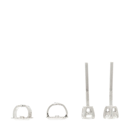 Tiffany Platinum Diamond .25ctw Solitaire Earrings 3 of 4