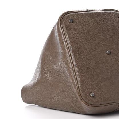Hermes Taurillon Clemence Picotin Lock 26 GM Etoupe 8 of 11