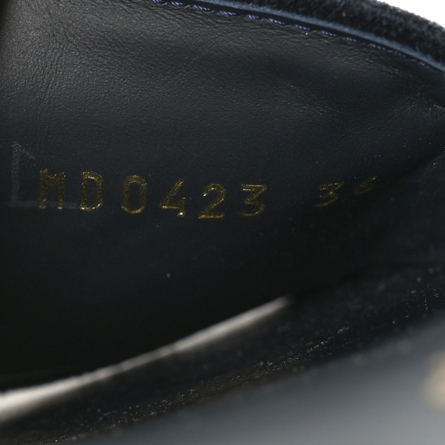 Christian Dior Canvas Embroidered Dway Mules Slide Sandals 36 Deep Blue 6 of 8