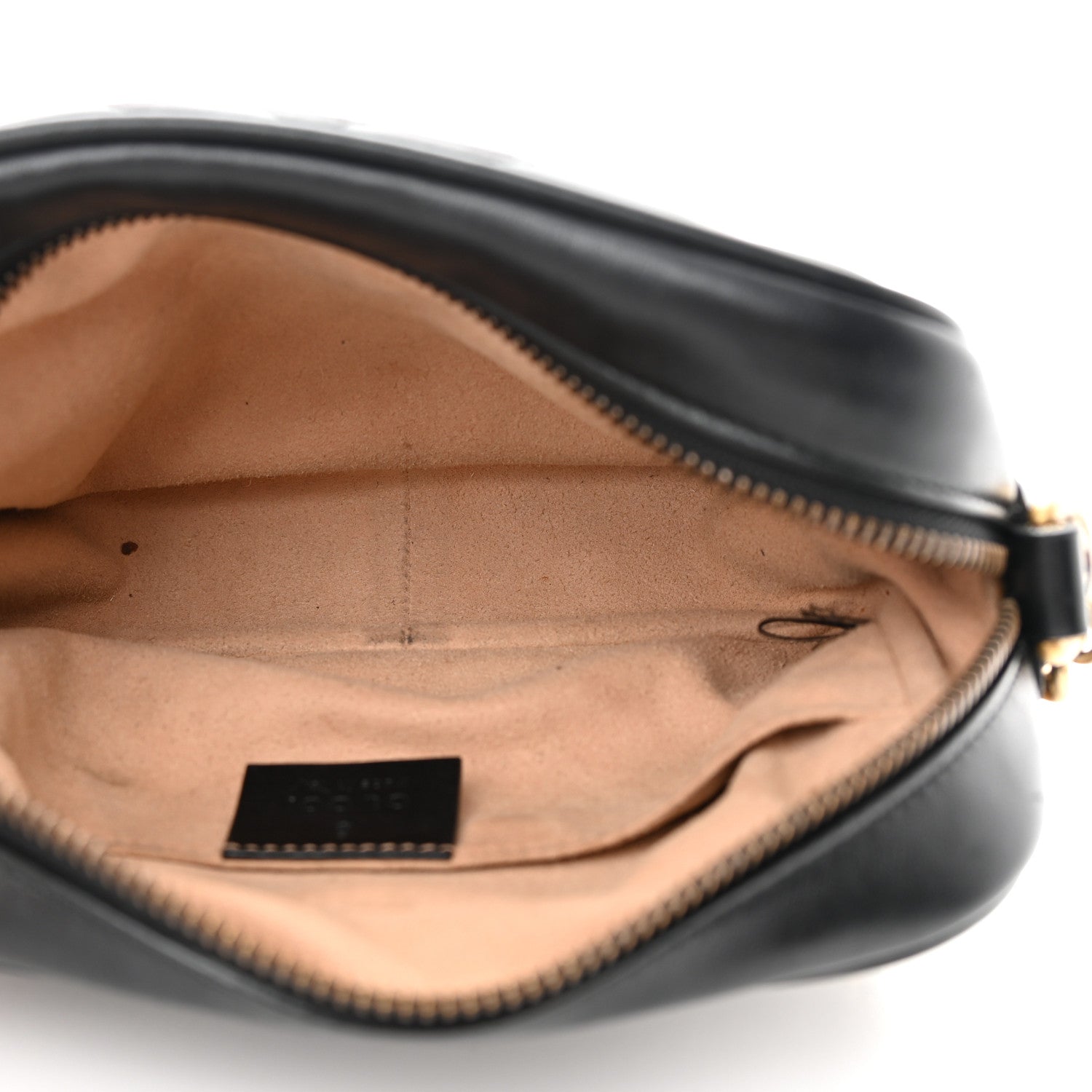 Gucci Calfskin Matelasse Mini GG Marmont Chain Shoulder Bag Black 5 of 15