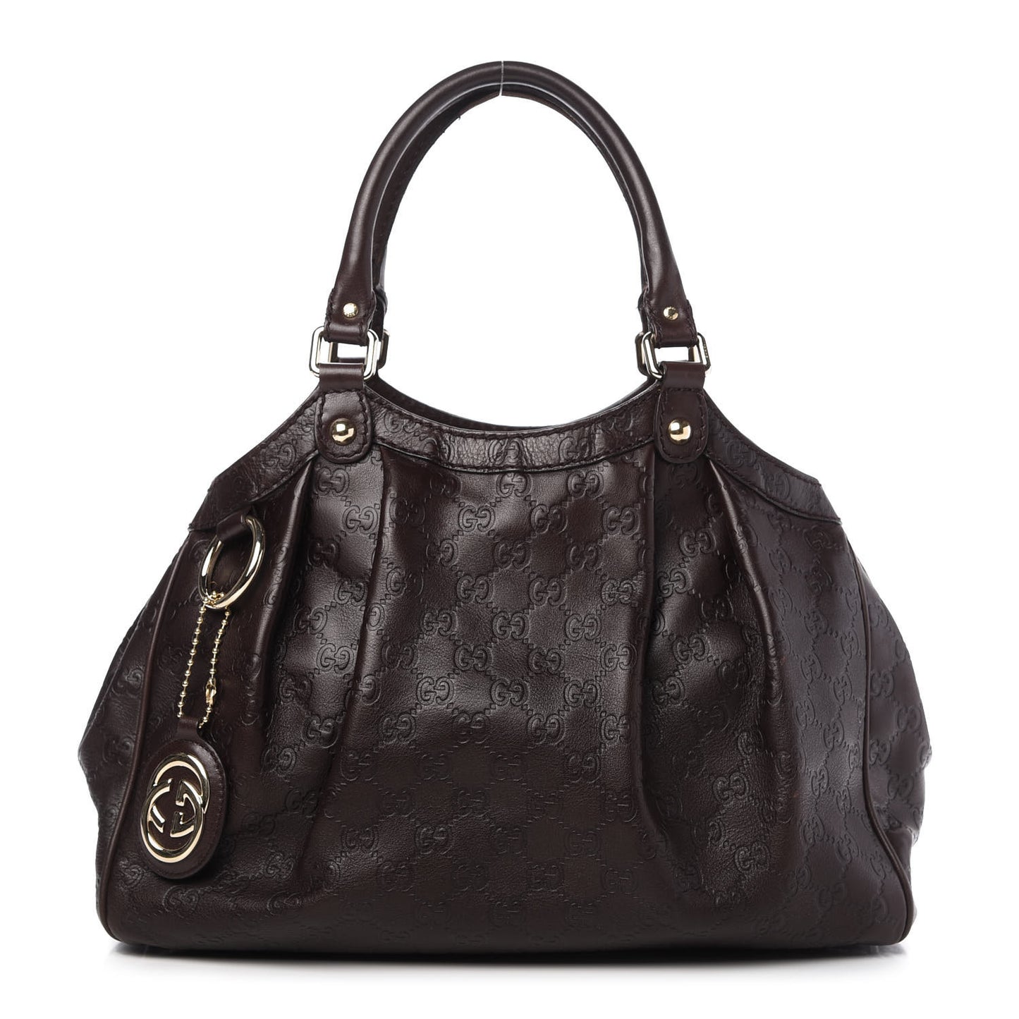 Guccissima Medium Sukey Tote Chocolate