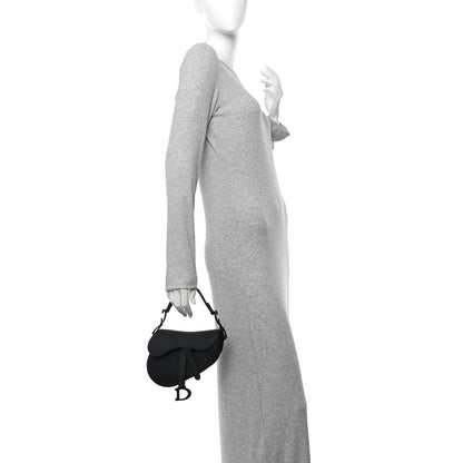 Christian Dior Ultra Matte Calfskin Mini Saddle Bag Black 2 of 10