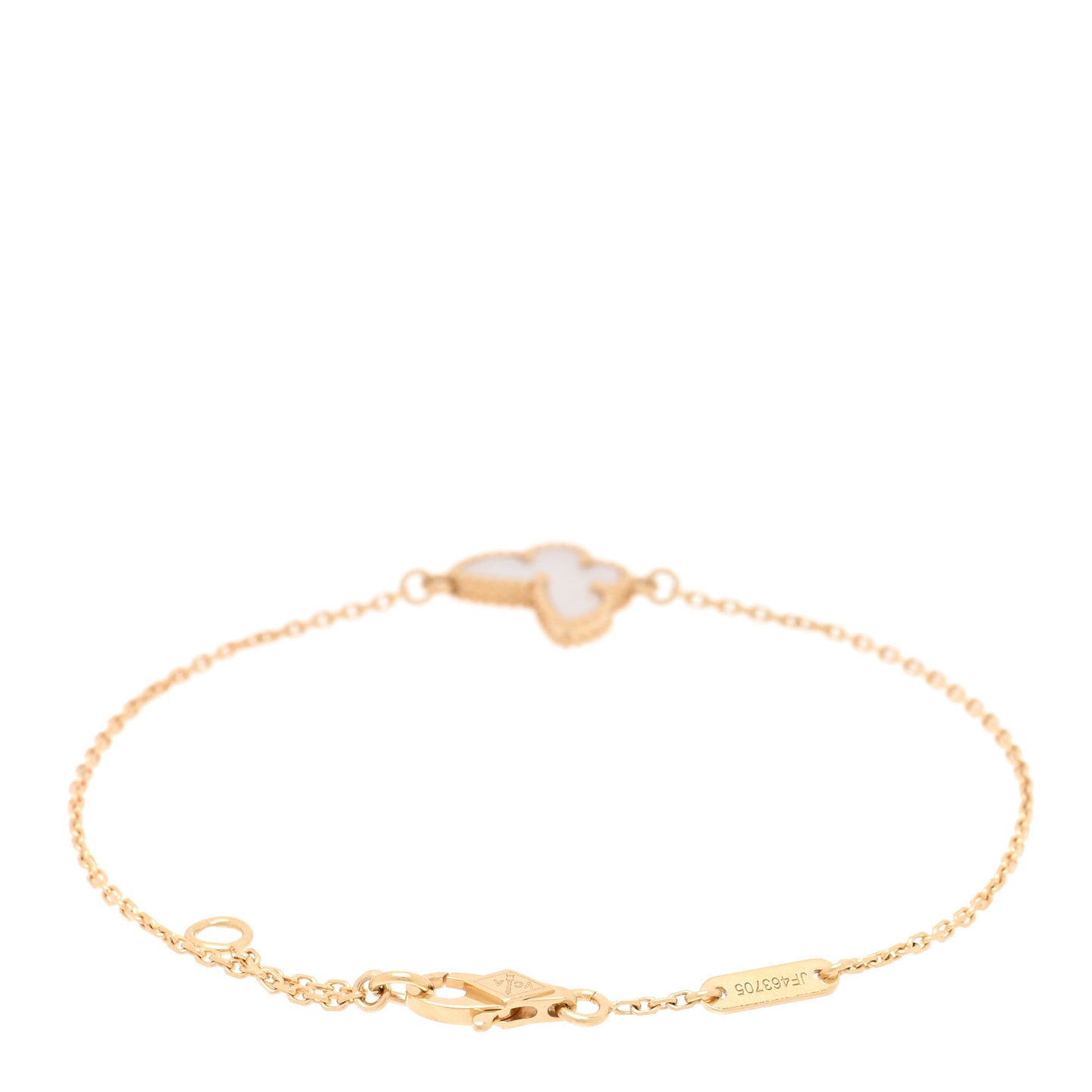 18K Yellow Gold Mother of Pearl Sweet Alhambra Butterfly Bracelet