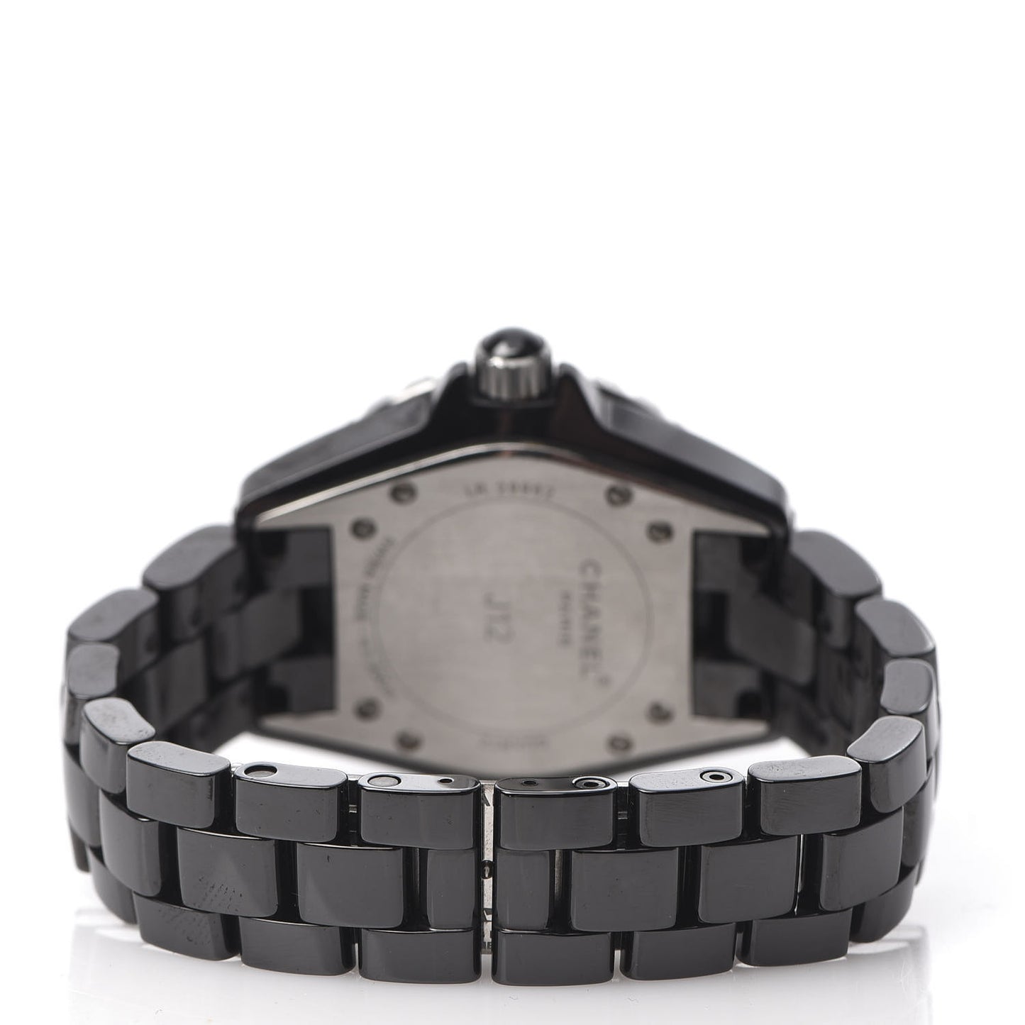 Stainless Steel Ceramic 33mm J12 Quartz Watch Black