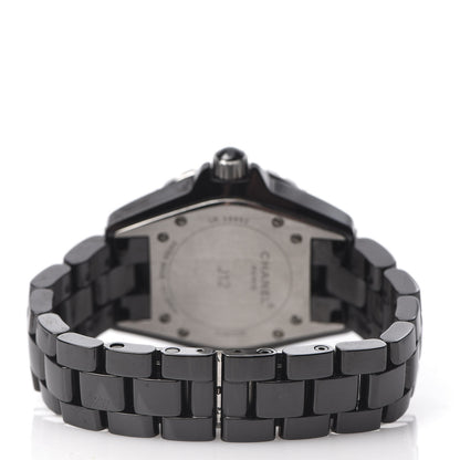 Chanel Stainless Steel Ceramic 33mm J12 Quartz Watch Black 4 of 6