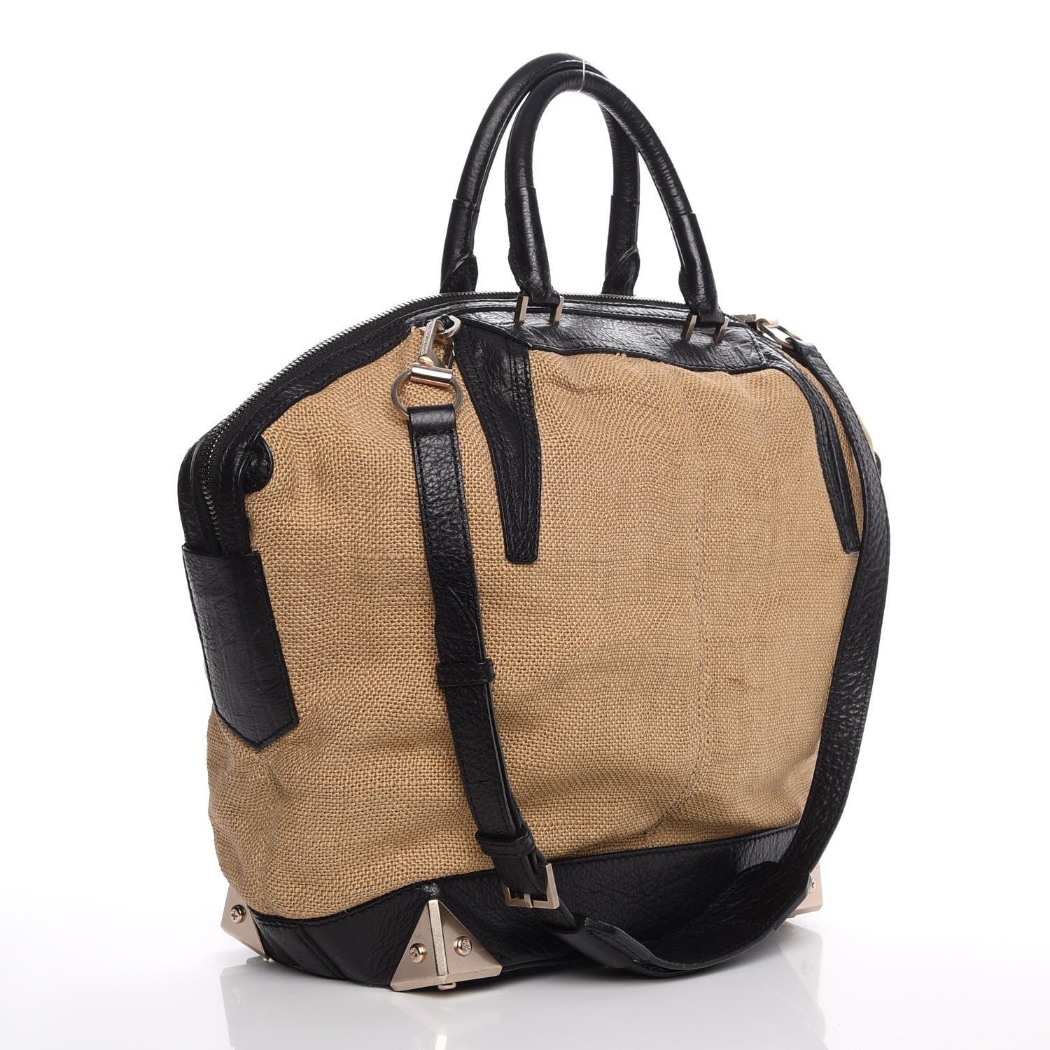 Alexander Wang Pebbled Calfskin Canvas Large Emile Khaki Silver Hardware 4 of 16