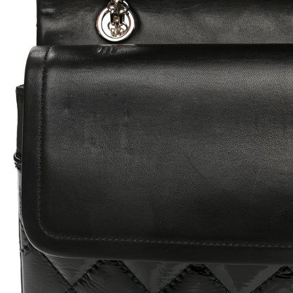 Chanel Distressed Patent Quilted 2.55 Reissue 227 Flap Black 12 of 13