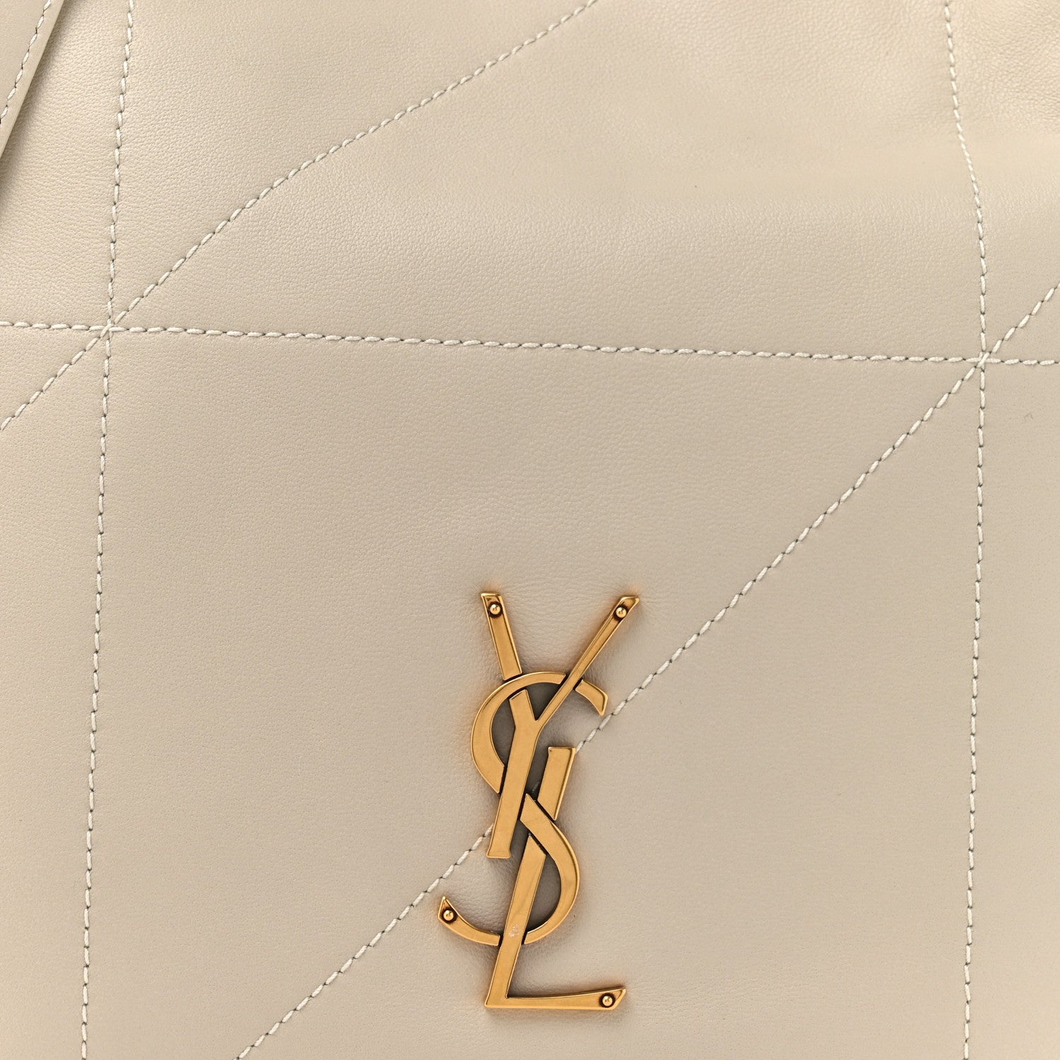 Saint Laurent Lambskin Matelasse Monogram Medium Jamie 4.3 Pochon Crema Soft 9 of 11