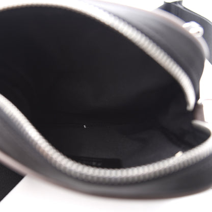Fendi Nylon Fabric Jacquard Chamois FF 1974 Medium Crossbody Messenger Black Nuvola 4 of 10