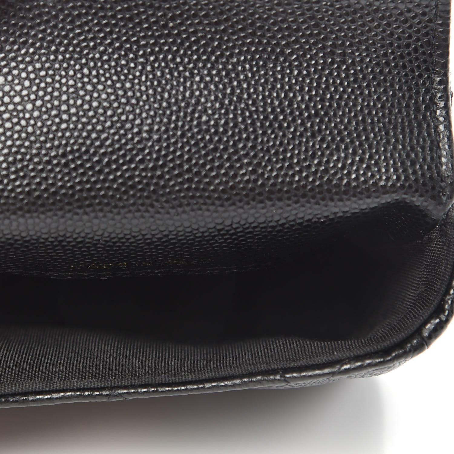 Chanel Caviar Quilted Pearl Card Holder On Chain Black 5 of 9