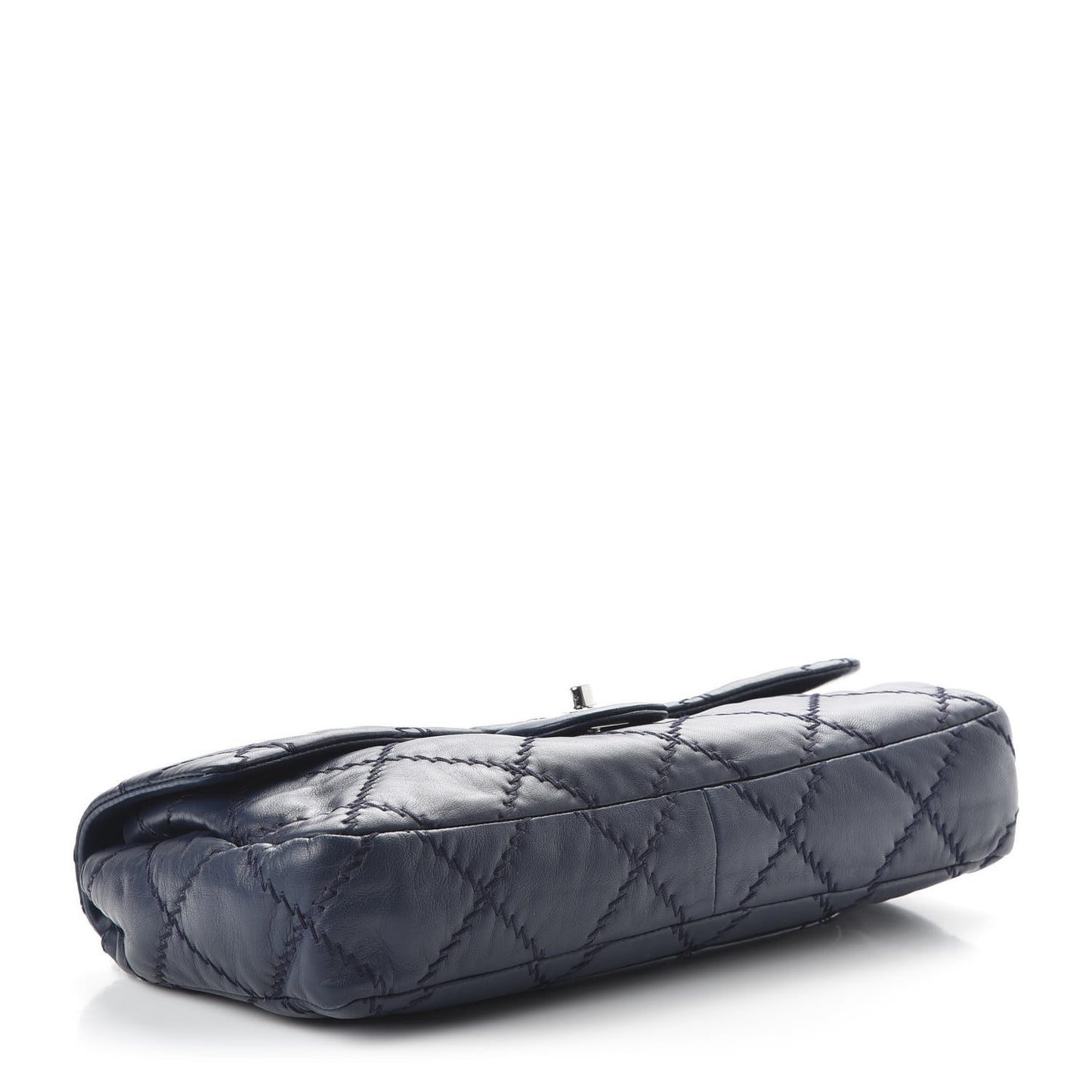 Lambskin Ultimate Stitch Flap Blue