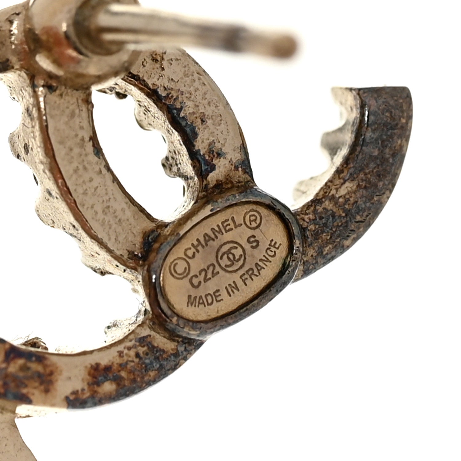 Chanel Crystal Star 5 CC Earrings Gold 4 of 4