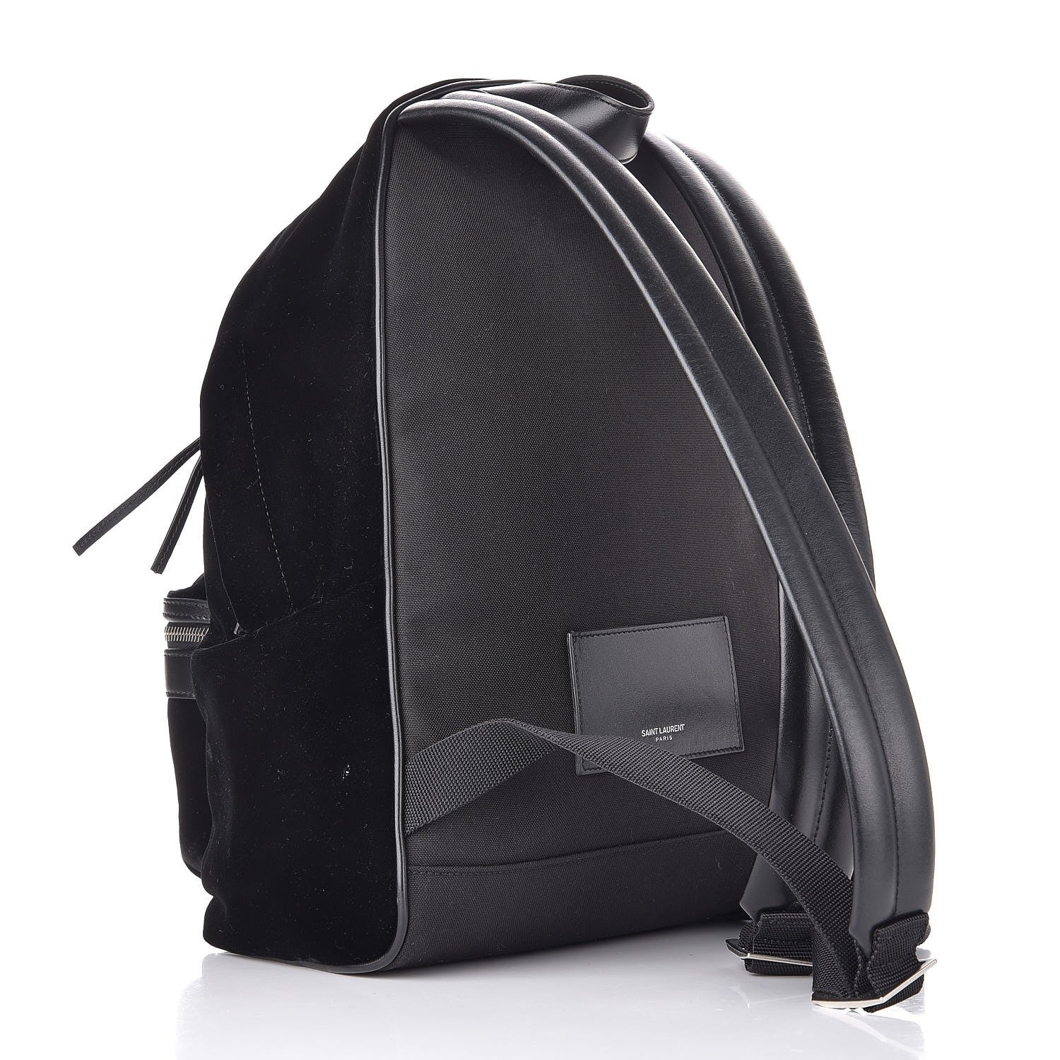 Saint Laurent Velvet Mini City Backpack Black 3 of 8