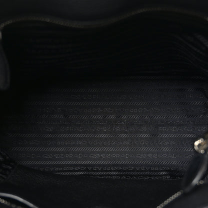 Prada Vitello Phenix Tote Black 5 of 9