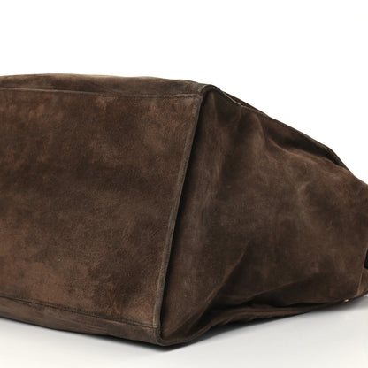 Chanel Suede CC Shoulder Bag Brown 5 of 9