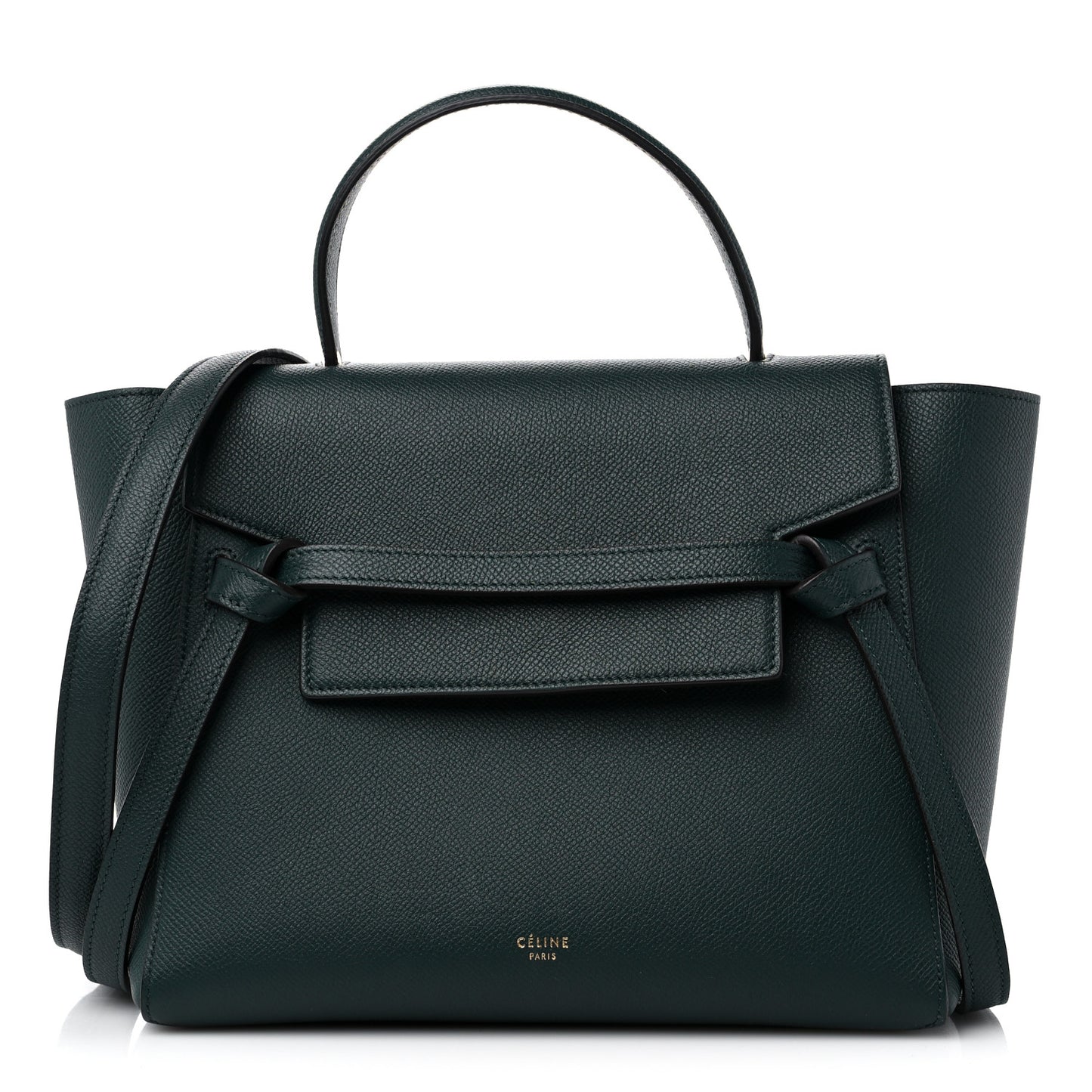 Grained Calfskin Micro Belt Bag Amazone