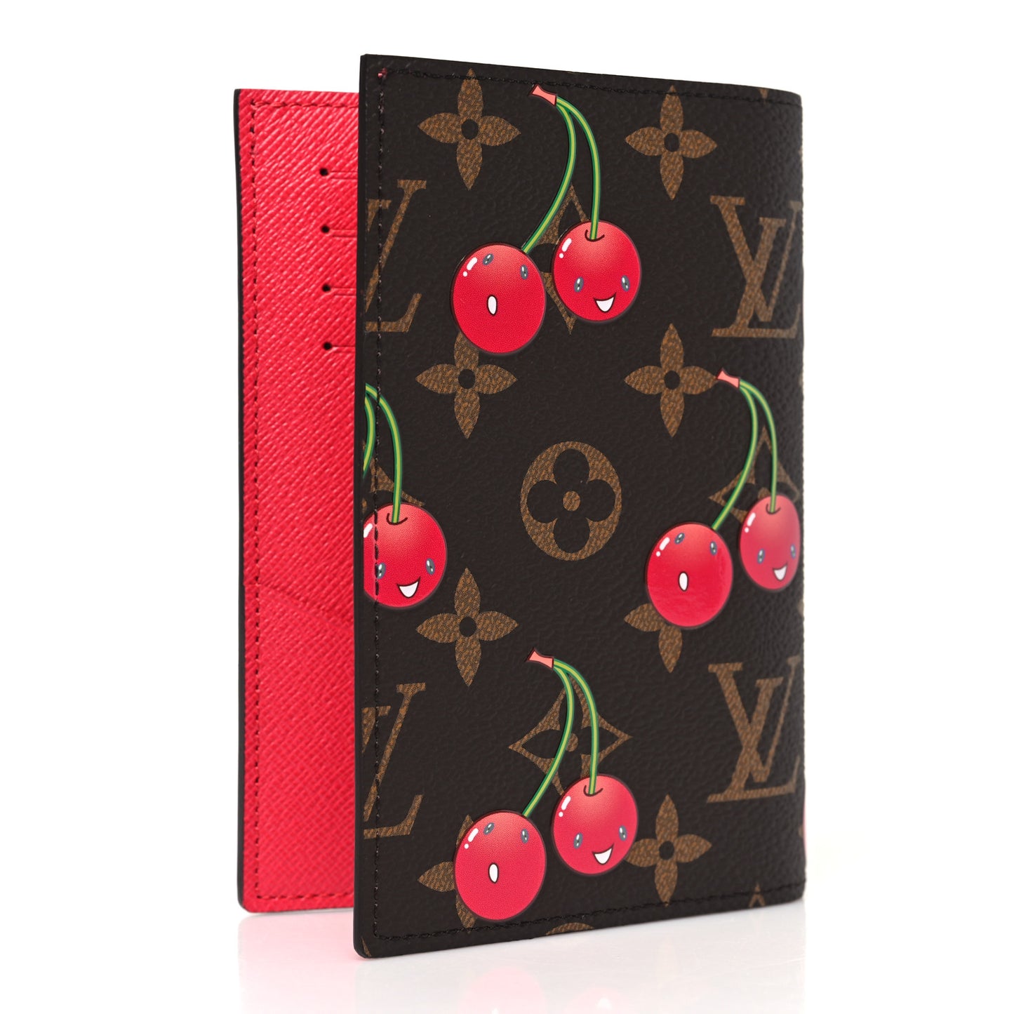 LV X TM Monogram Cerises Passport Cover