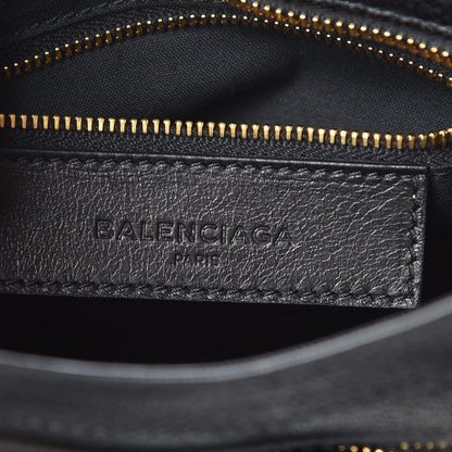 Balenciaga Chevre Gold Metallic Edge Hardware Mini City Black 8 of 9