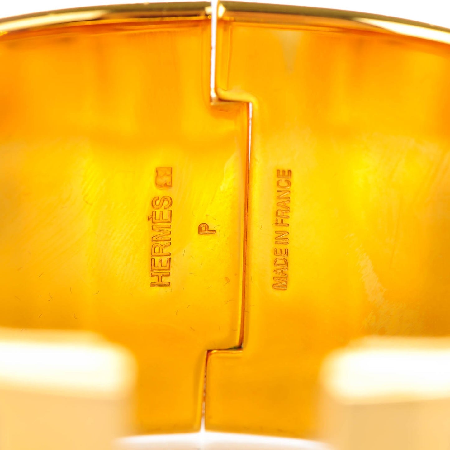 Enamel Extra Wide Clic Clac H Bracelet PM Pourpre