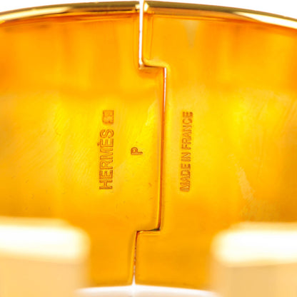 Hermes Enamel Extra Wide Clic Clac H Bracelet PM Pourpre 4 of 6