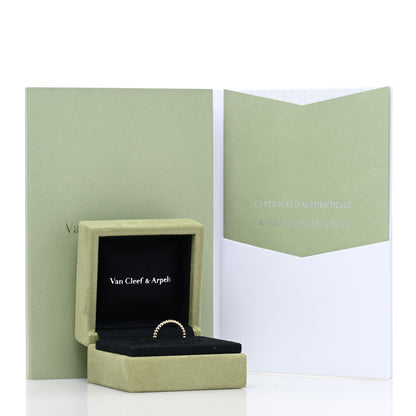 Van Cleef & Arpels 18K Yellow Gold Small Perlee Ring 49 4.75 5 of 5
