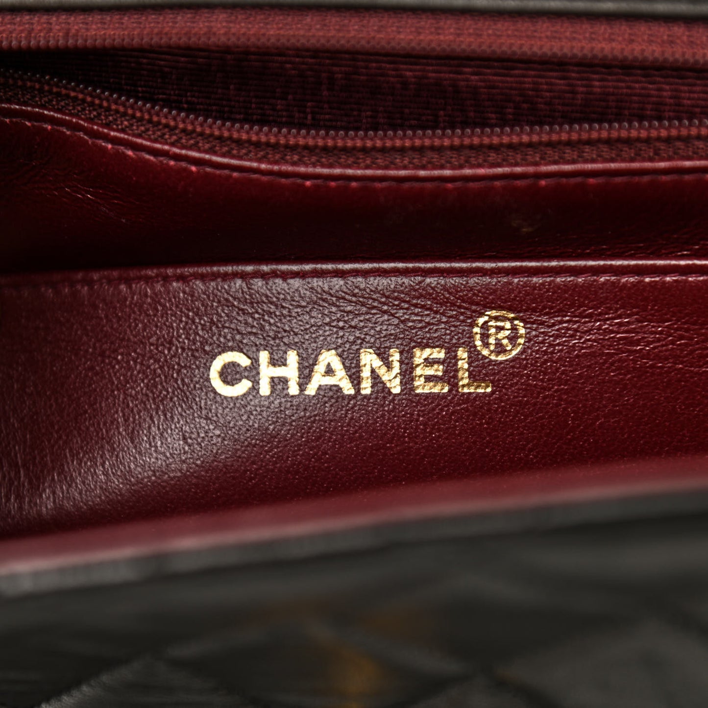 Lambskin Quilted Jumbo Single Flap Black