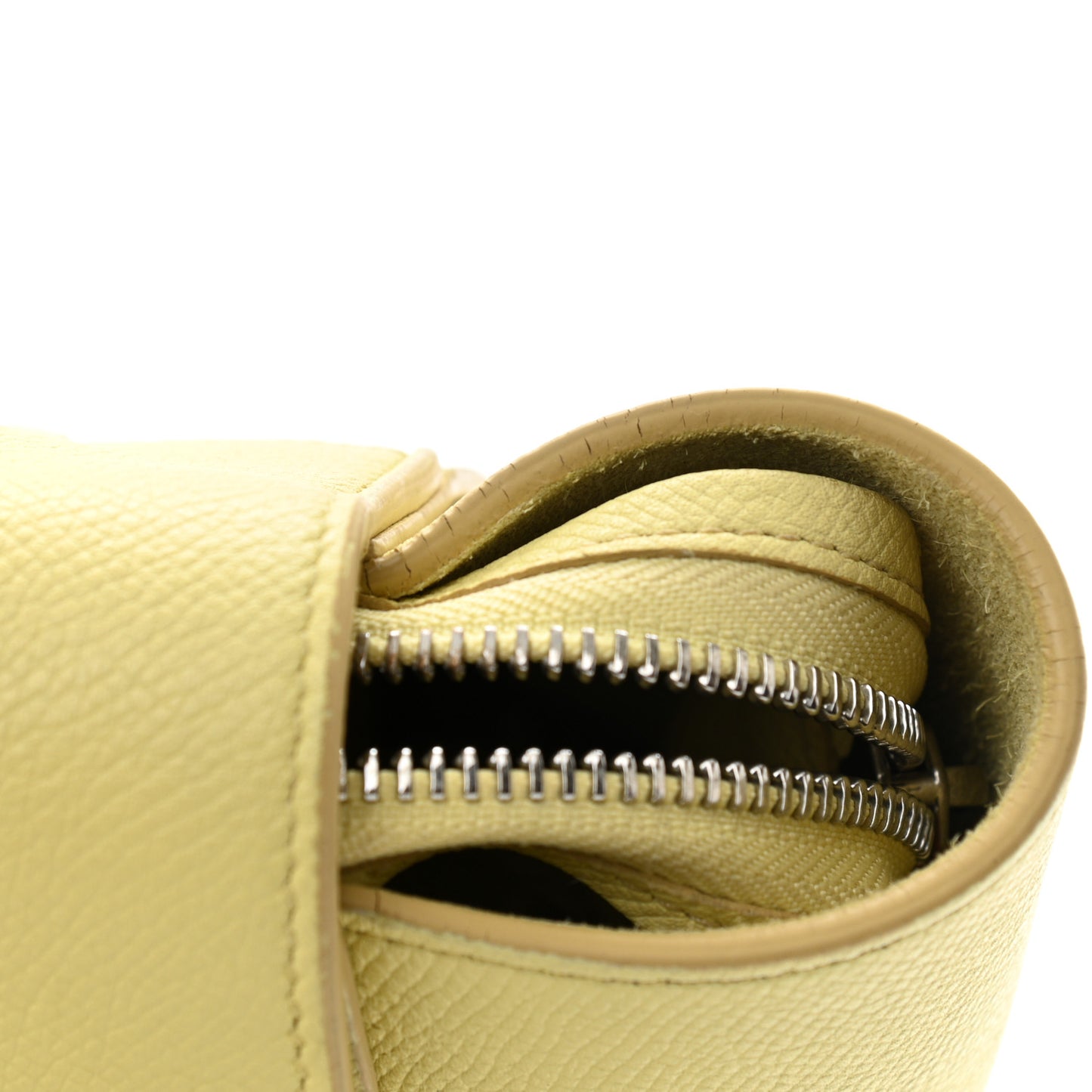Grained Calfskin Micro Belt Bag Bergamote
