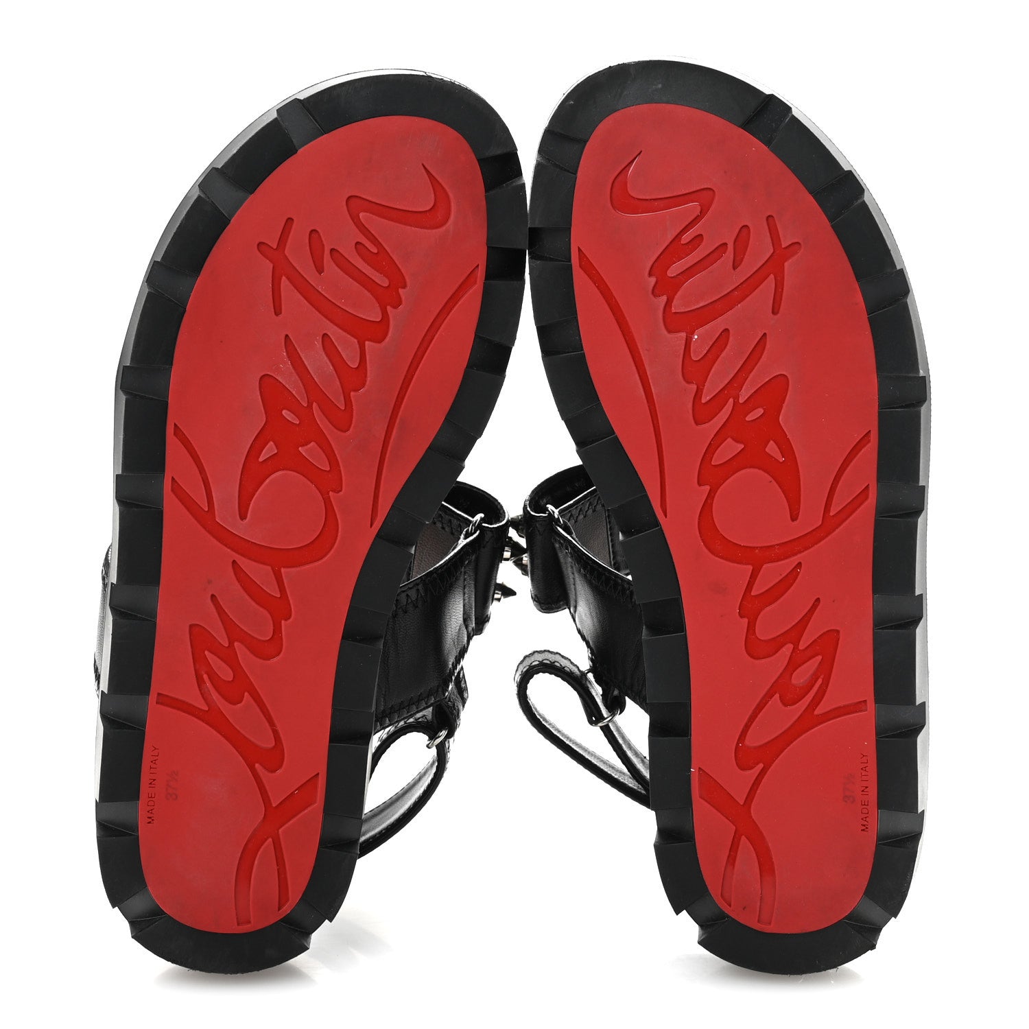 Christian Louboutin Nappa Spikita Cool Platform Sandals 37.5 Black 6 of 10