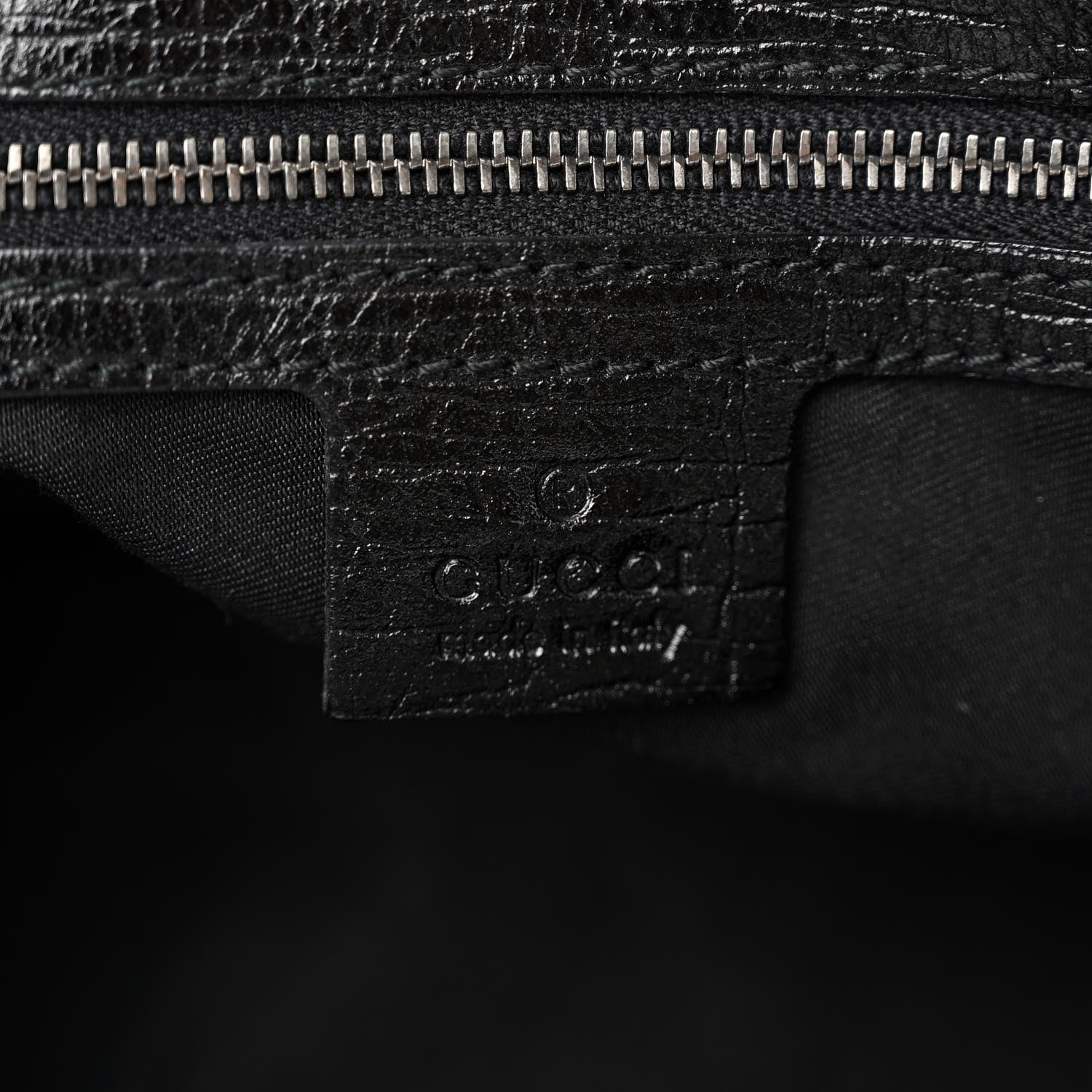 Gucci Monogram Large Horsebit Chain Hobo Black 6 of 10