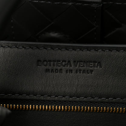 Bottega Veneta Suede Intrecciato Small Andiamo Shoulder Bag Graphite 7 of 10