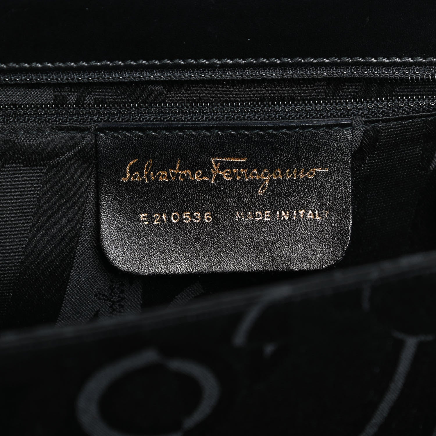 Salvatore Ferragamo Calfskin Gancini 2-Way Top Handle Bag Black 6 of 11